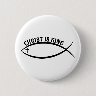Christ Is King 6 Cm Round Badge
