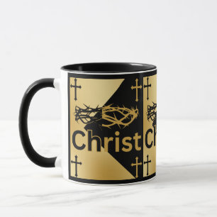 Christ Is King Crown Bible Quote Scripture Faith Mug