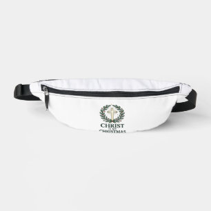 Christ Is My Christmas Tradition Vintage Cross Des Bum Bags