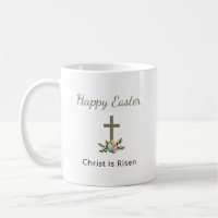 Christ is Risen Decorated Easter Eggs Cross 