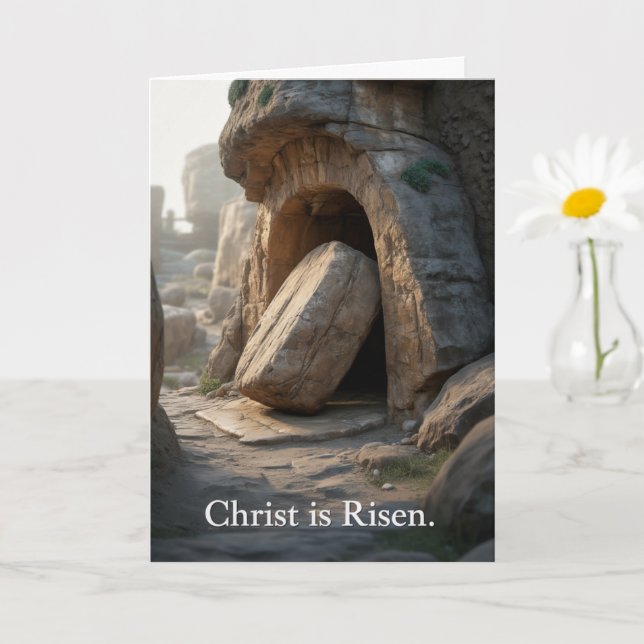 Christ Is Risen Easter Bulk Church Greeting Cards (Small Plant)