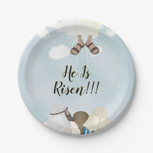 Christ Is Risen Easter Paper Plate