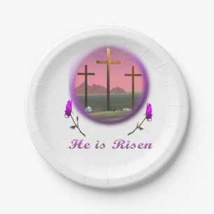 Christ is Risen Paper Plate