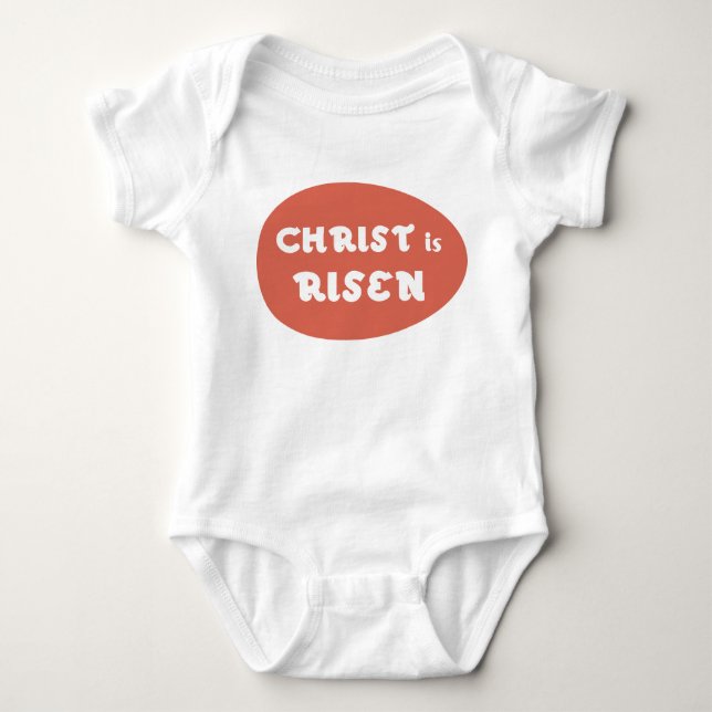 Christ is Risen, Red Egg Baby Shirt (Front)