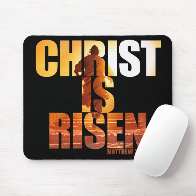 Christ Is Risen - Resurrection of Jesus Easter   Mouse Mat (With Mouse)