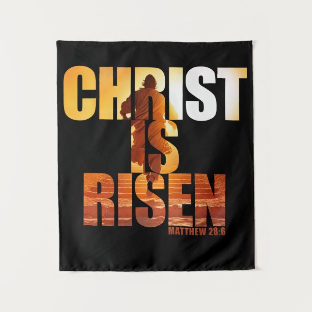 Christ Is Risen - Resurrection of Jesus Easter   Tapestry (Front)