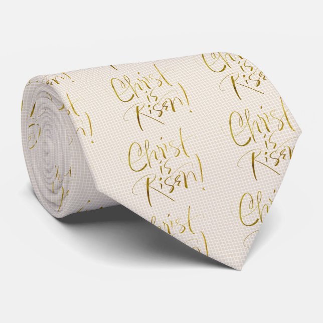 CHRIST IS RISEN TEXT TIE (Rolled)