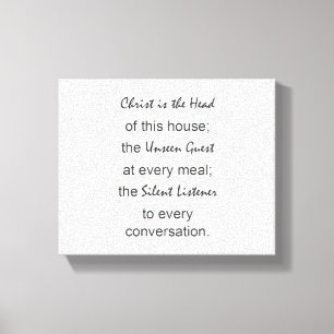 christ is the head of this house wall art,canvas canvas print