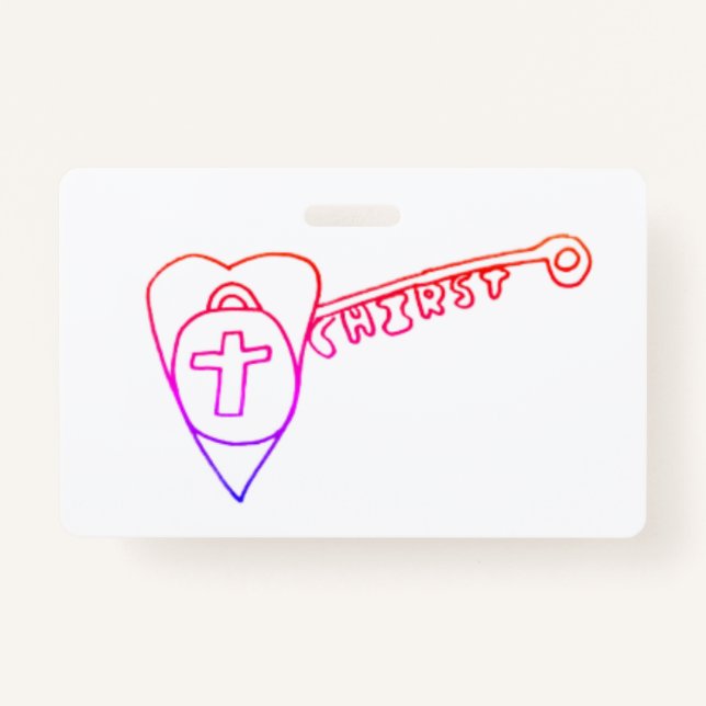 Christ is the Key  ID Badge (Front)