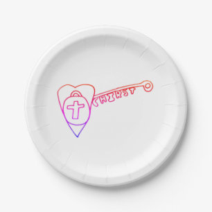 Christ is the Key Paper Plate