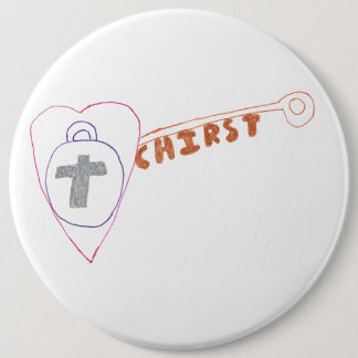 Christ is the Key Round Badge