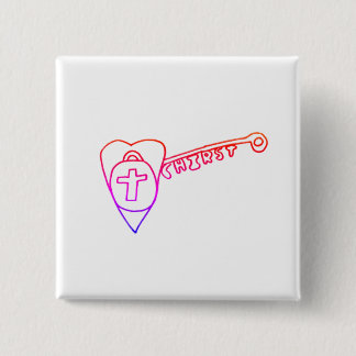 Christ is the Key Square Badge