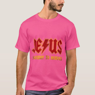 Christ Jesus Highway To Heaven Superhero Jesus Chr T-Shirt