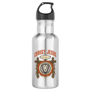 Christ Jesus Vintage Lion Faith 532 Ml Water Bottle