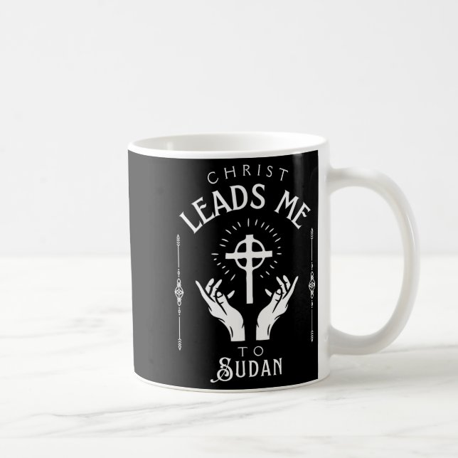 Christ Leads Me To Sudan  Coffee Mug (Right)