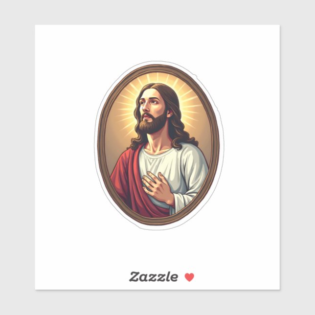 Christ Light Crest Vintage Engraving White Tee 2 (Sheet)