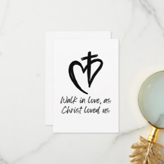 Christ Loved Us  Thank You Card