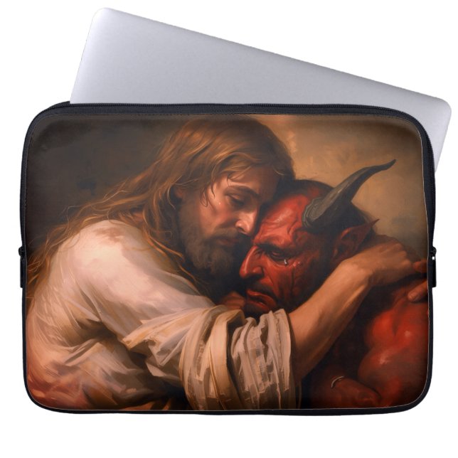 Christ Loving Lucifer Laptop Sleeve (Front)