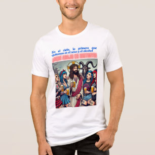 Christ of Beer: Celestial Humor Tri-Blend Shirt