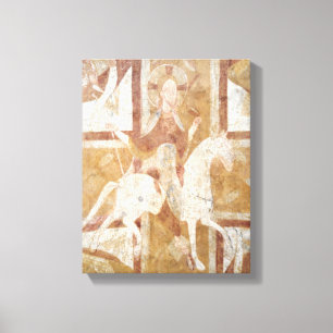 Christ on a White Horse Canvas Print