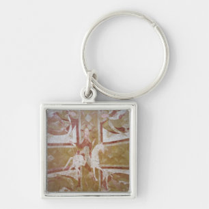 Christ on a white horse key ring