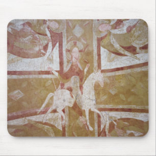 Christ on a white horse mouse mat