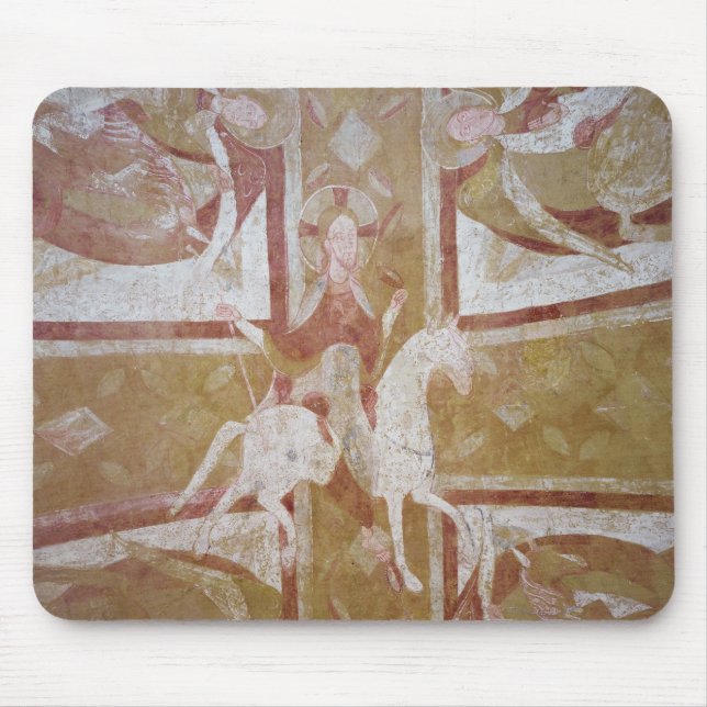 Christ on a white horse mouse mat (Front)