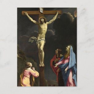 Christ on the Cross by Eustache Le Suer Postcard