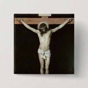 Christ on the Cross, c.1630 15 Cm Square Badge