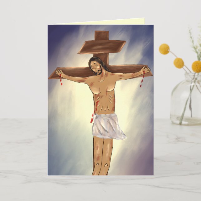 Christ on the Cross Card (Front)