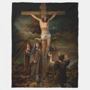 CHRIST on the CROSS Fleece Blanket