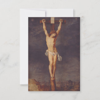 Christ on the Cross Holy Card | Pater Noster