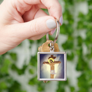 Christ on the Cross Icon Keychain