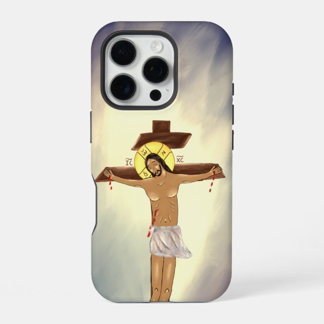 Christ on the Cross iPhone case (multiple sizes) (Back)
