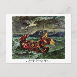 Christ On The Sea Of Galilee Postcard