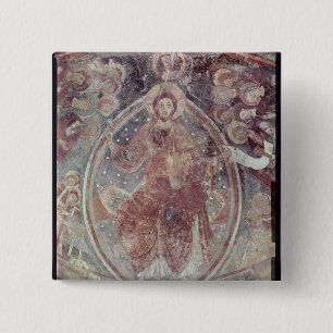 Christ Pantocrator, from the apse 15 Cm Square Badge