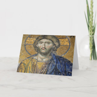 Christ Pantocrator Mosiac Hagia Sophia Card