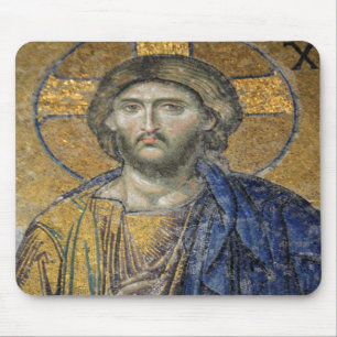 Christ Pantocrator Mosiac Iconic Religious Roman A Mouse Mat