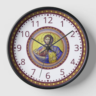 Christ Pantocrator Number Clock
