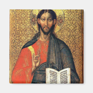 Christ Pantocrator Orthodox Icon 16th Century  Magnet