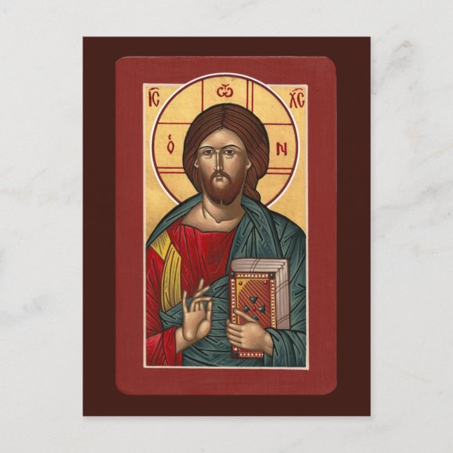 Christ Pantocrator Prayer Card (Front)