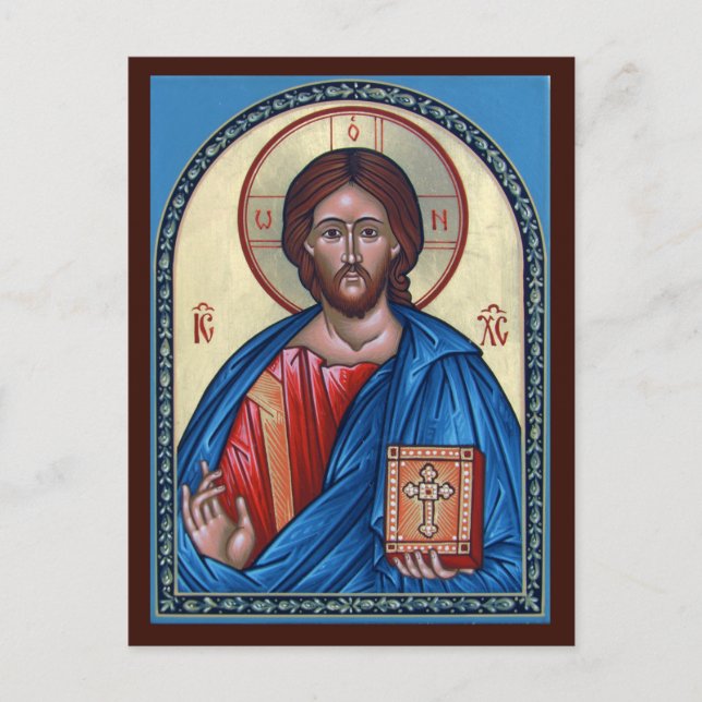 Christ Pantocrator Prayer Card (Front)
