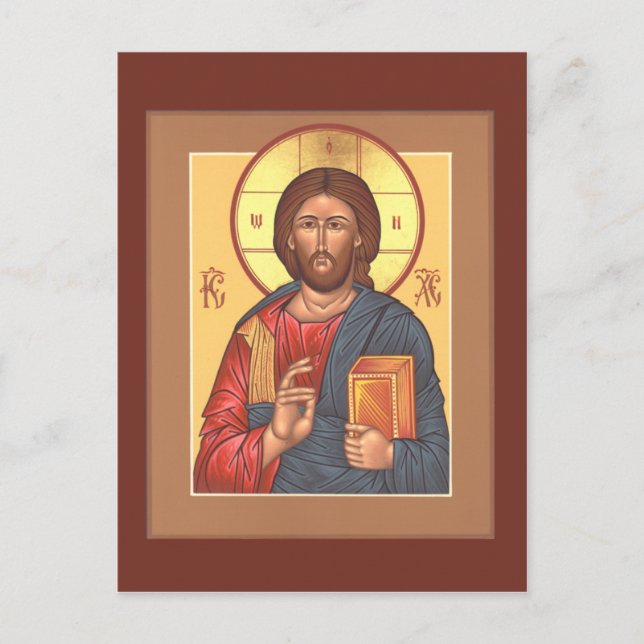 Christ Pantocrator Prayer Card (Front)