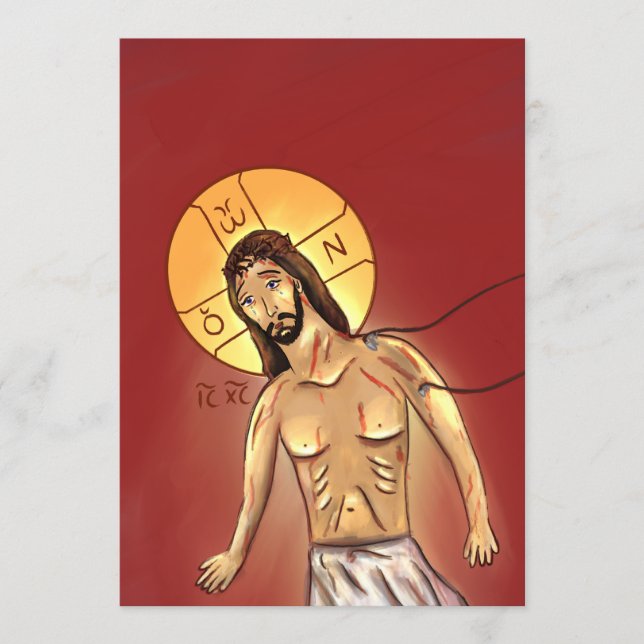 Christ Paper Icon Card (Front)