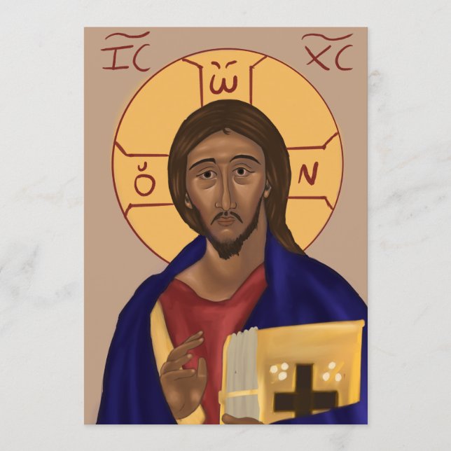 Christ Paper Icon Card (Front)