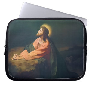 Christ Praying in the Garden Gethsemane Laptop Sleeve