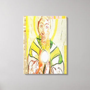 Christ Priest Stretched Canvas Print