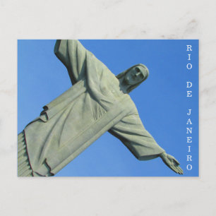 christ redeemer brazil postcard