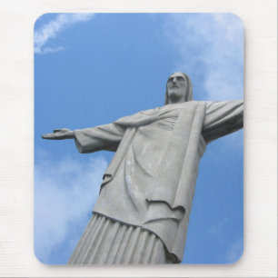 christ redeemer mouse mat