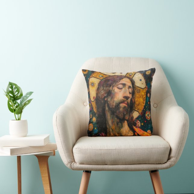 Christ. Religious Symbolism Cushion (Chair)